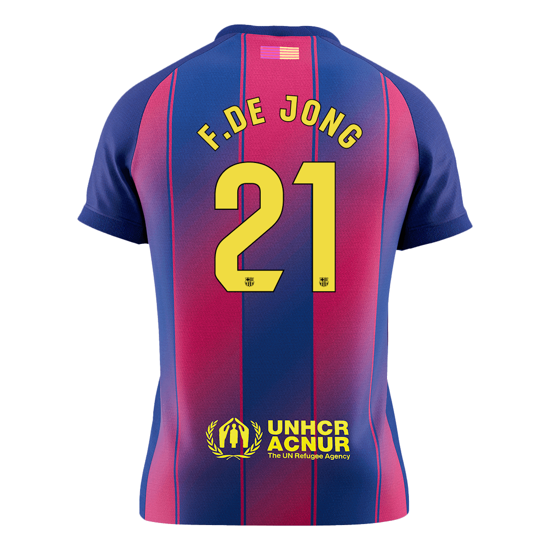 F.DE JONG #21 Barcelona Home Soccer Jersey 2025/26 - SoccerKit