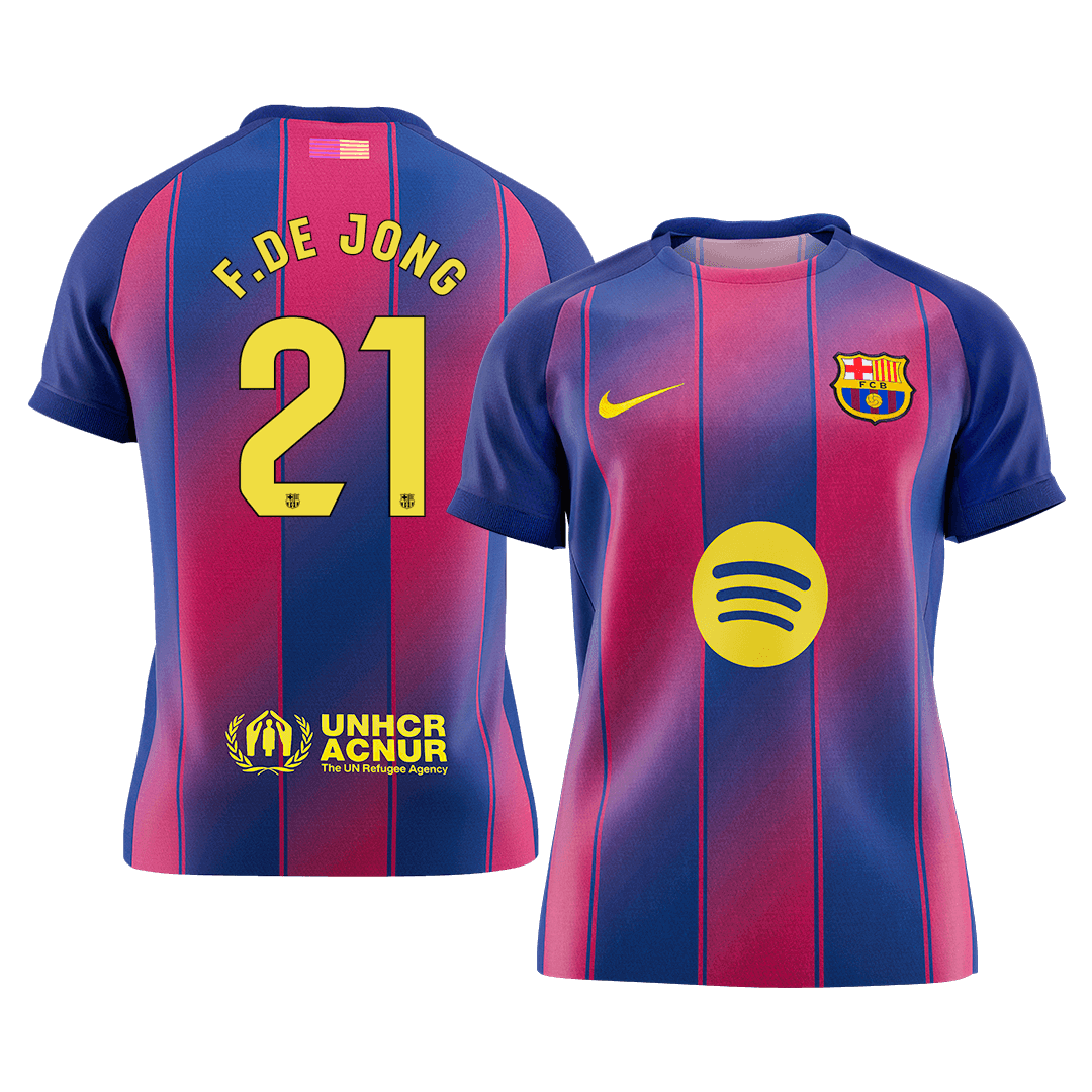 F.DE JONG #21 Barcelona Home Soccer Jersey 2025/26 - SoccerKit