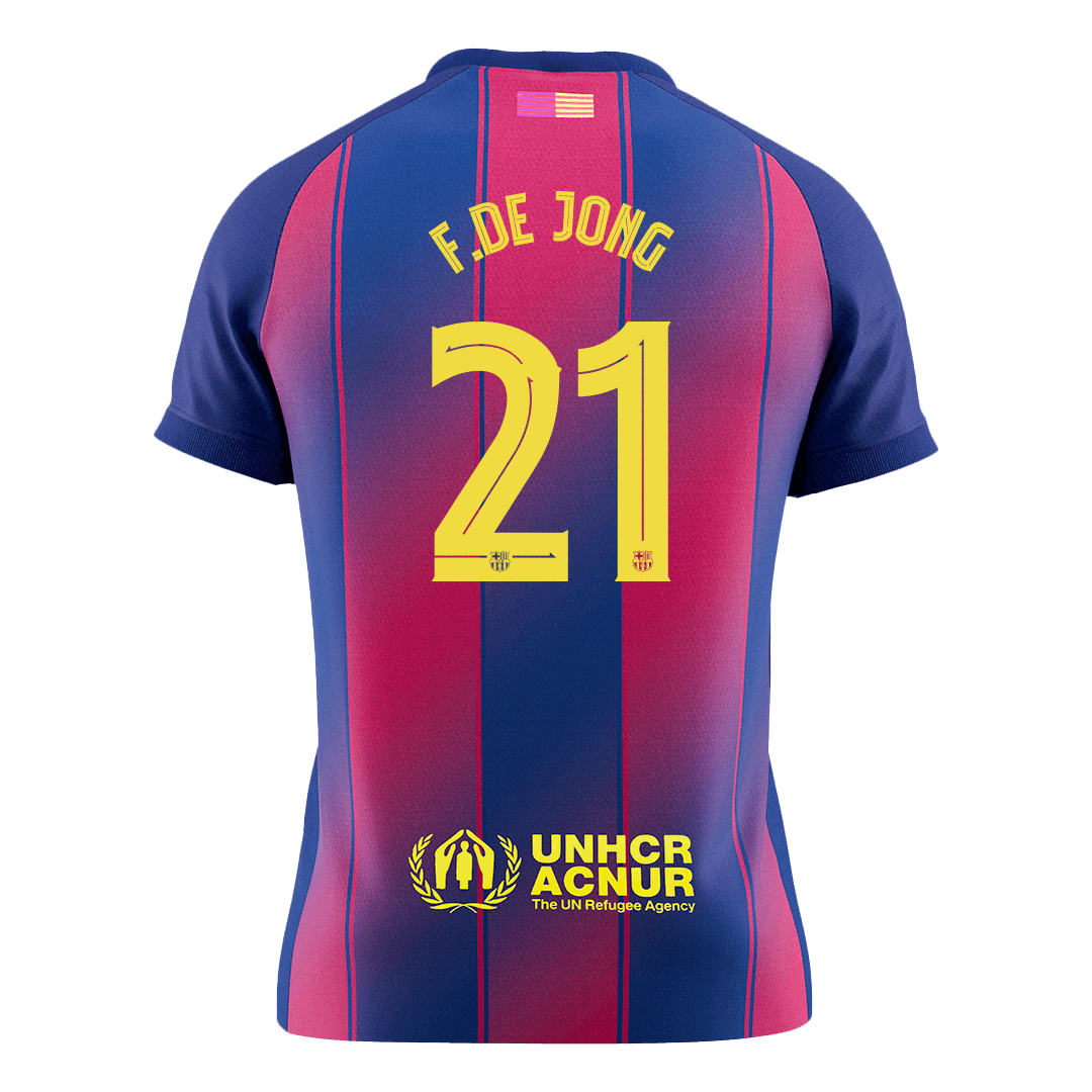 F.DE JONG #21 Barcelona Home Soccer Jersey 2025/26 - UCL - SoccerKit