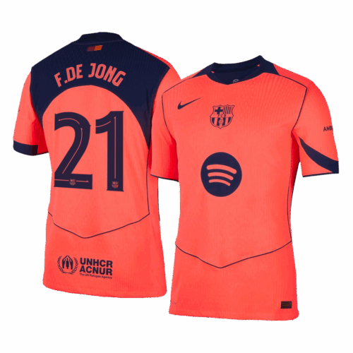 F DE JONG 21 Barcelona Troisième Away Player Version Jersey 2025 26 UCL Front F DE JONG 21 Barcelona Troisième Away Player Version Jersey 2025 26 UCL Front