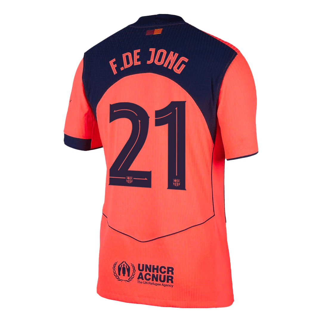 F.DE JONG #21 Barcelona Third Away Player Version Jersey 2025/26