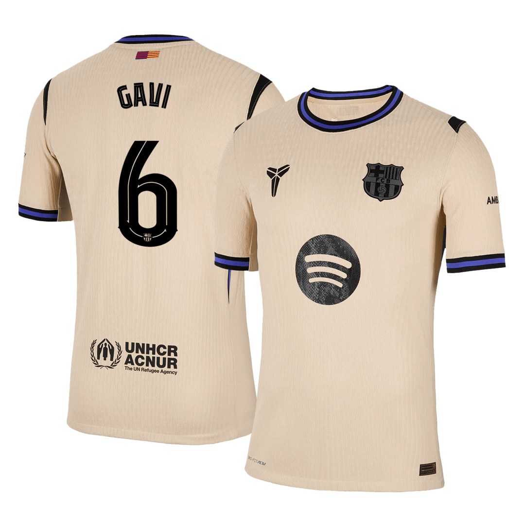 GAVI #6 Barcelona Away Player Version Jersey 2025/26 - UCL - SoccerKit