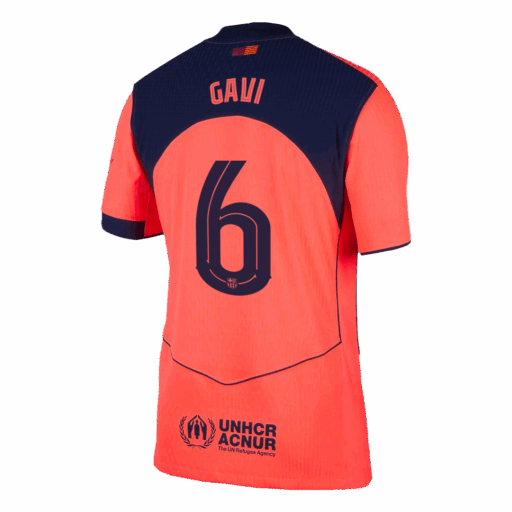 GAVI 6 Barcelone Troisième Version Joueur Extérieur Jersey 2025 26 UCL Gauche