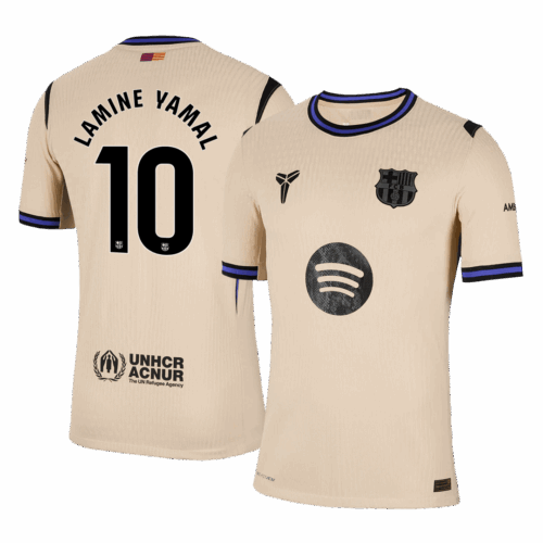 LAMINE YAMAL 10 Barcelona Away Player Version Jersey 2025 26 Avant