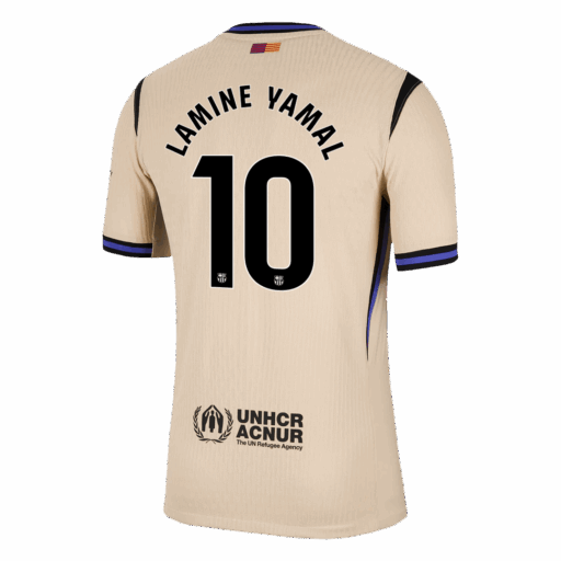 LAMINE YAMAL 10 Barcelona Away Player Version Jersey 2025 26 Gauche