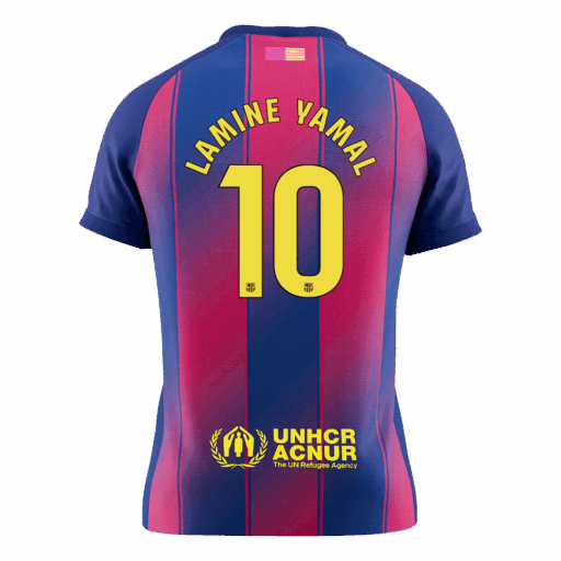 LAMINE YAMAL 10 Maillot de football à domicile Barcelone 2025 26 Retour