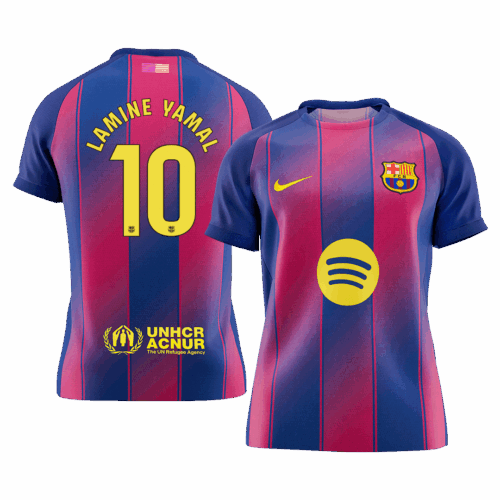 LAMINE YAMAL 10 Maillot de Football Barcelone Home 2025 26 Avant