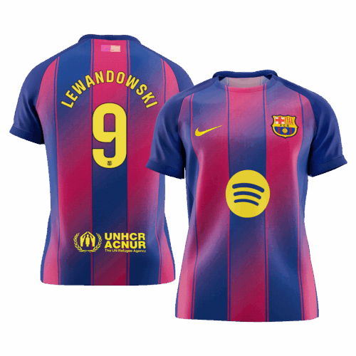 LEWANDOWSKI 9 Maillot de football à domicile Barcelone 2025 26 Avant