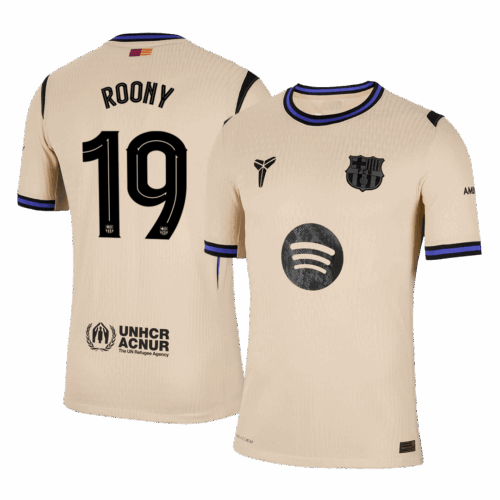 ROONY 19 Barcelona Away Player Version Jersey 2025 26 UCL Front