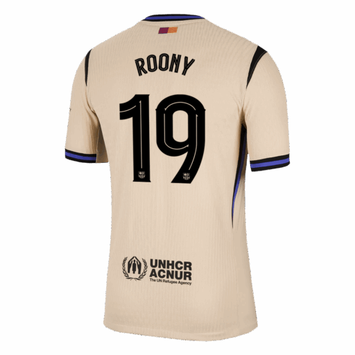 ROONY 19 Barcelona Away Player Version Jersey 2025 26 UCL Left-Side