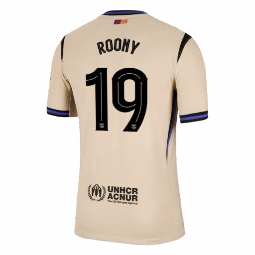 ROONY 19 Barcelona Away Player Version Jersey 2025 26 UCL Left-Side