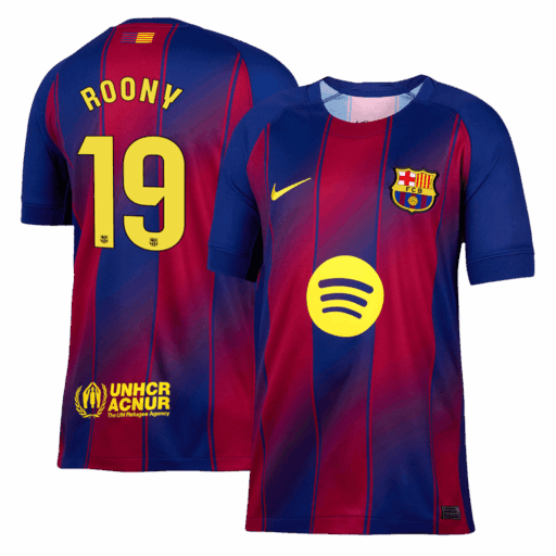 ROONY 19 Maillot de football à domicile Barcelone 2025 26 Avant