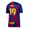 ROONY 19 Camiseta de fútbol local Barcelona 2025 26 Lado izquierdo de la UCL