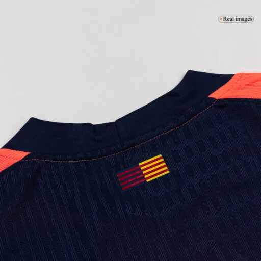 Detalle-5 de la camiseta de fútbol versión jugador de tercera equipación del Barcelona ROONY 19 2025/26 UCL
