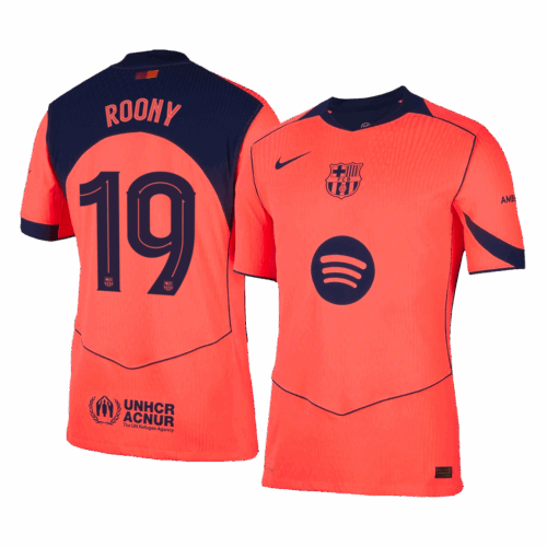 ROONY 19 Barcelona Third Away Player Version Jersey 2025 26 UCL Front