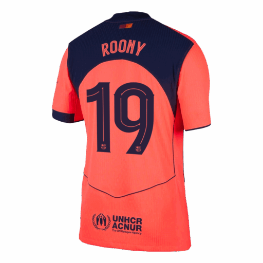 ROONY 19 Barcelona Third Away Player Version Jersey 2025 26 UCL Left-Side