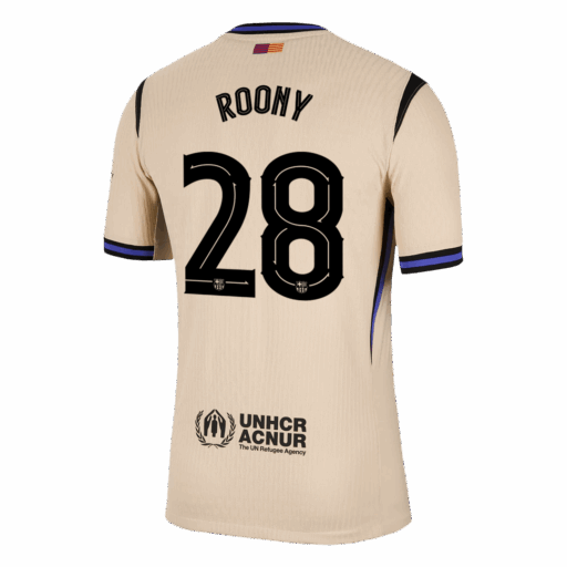 ROONY 28 Barcelona Away Player Version Jersey 2025 26 UCL Left-Side