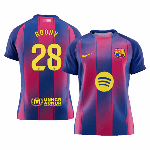 ROONY 28 Barcelona Home Soccer Jersey 2025 26 Front