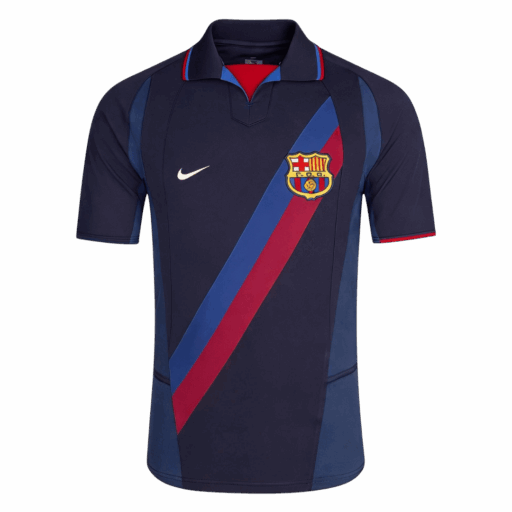 Retro Soccer Jersey Barcelona Third Away 2002 03 Front