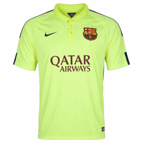 Retro Soccer Jersey Barcelona Third Away 2014 15 Front