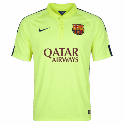 Retro Soccer Jersey Barcelona Third Away 2014 15 Front
