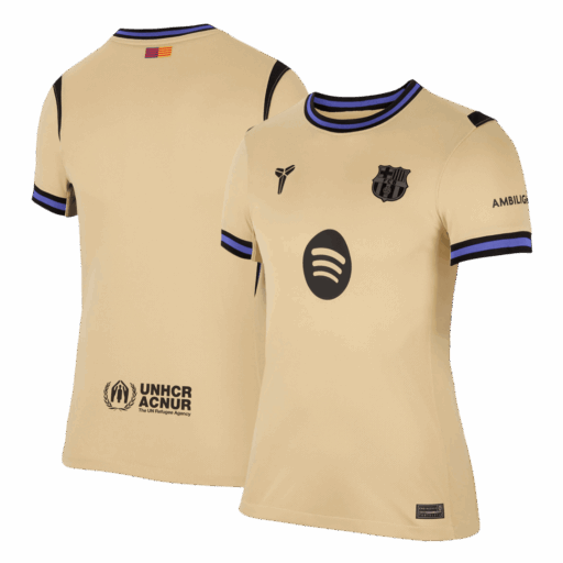 Camiseta visitante Barcelona femenina 2025 26 Lado izquierdo