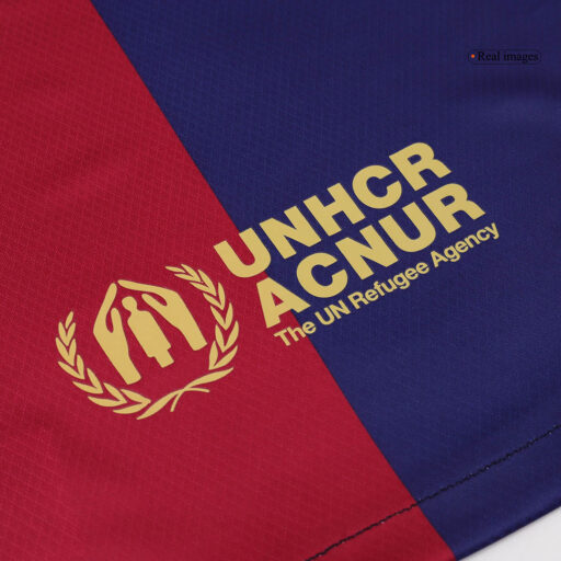 Detalle de la camiseta de hogar Barcelona para mujer-13