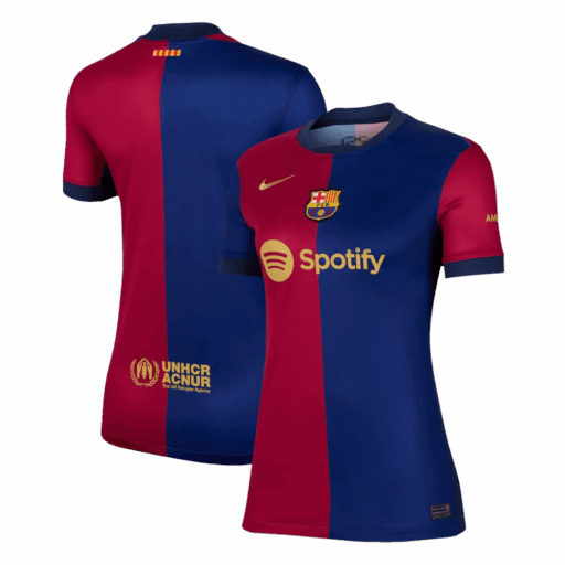 Camiseta local Barcelona femenina lado izquierdo