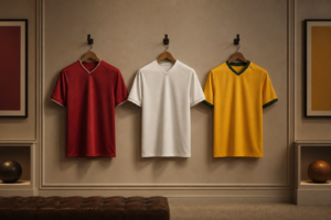 Cristiano Ronaldo jerseys collection — red, white and yellow shirts across his career