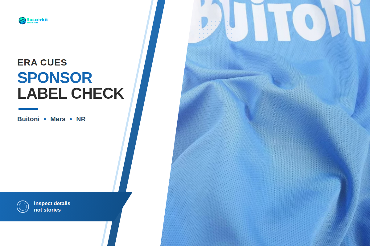 Era cues that matter: Buitoni, Mars, NR/Ennerre, labels, and sponsor execution — SoccerKit