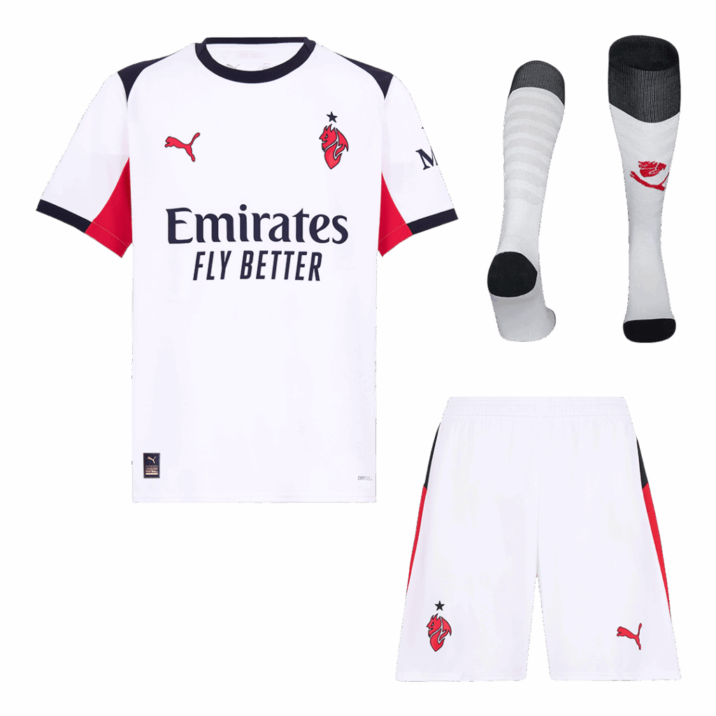 AC Milan Away Jerseys Full Kit 2025 26 Front