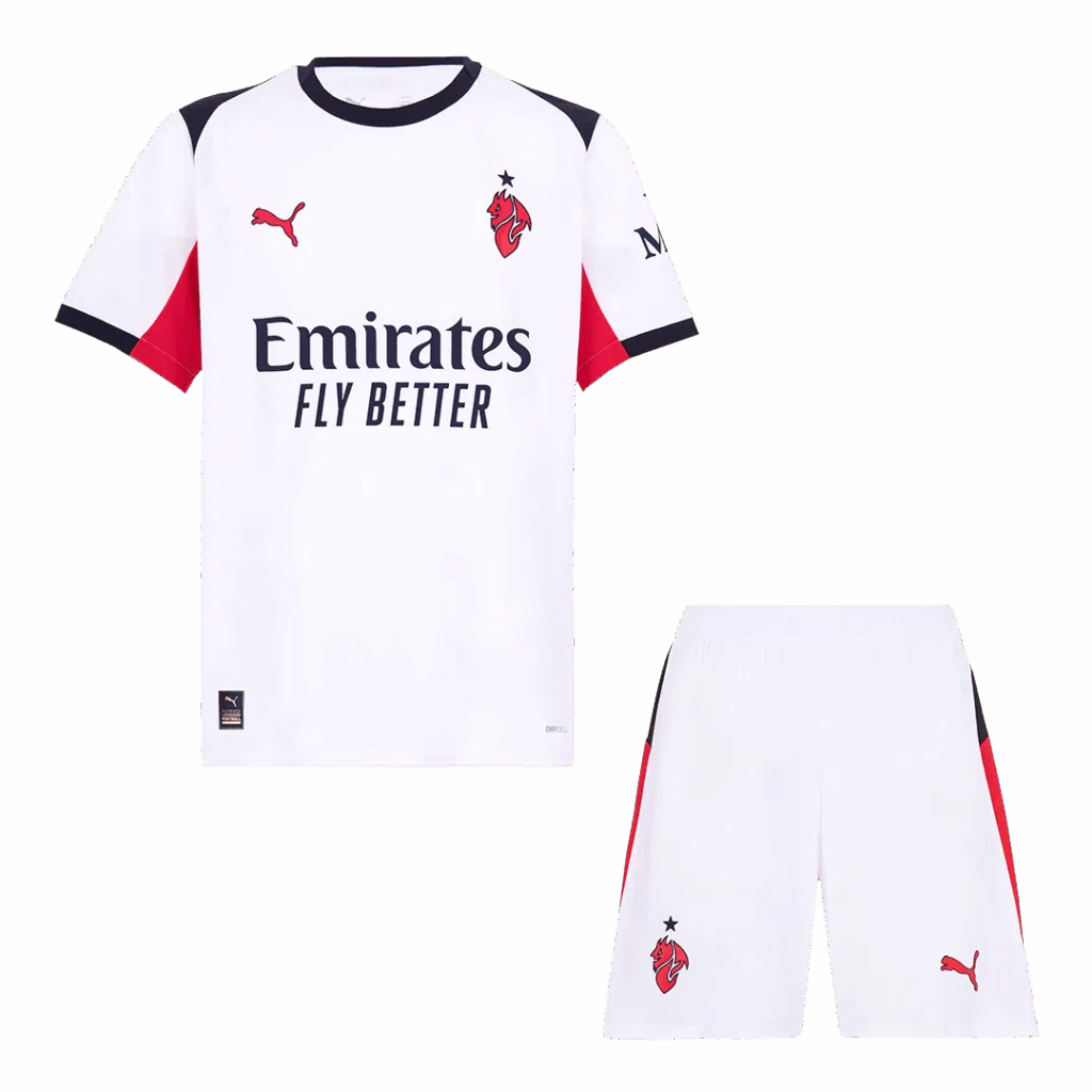 Parte delantera de la equipación de segunda equipación del AC Milan 2025/26