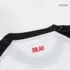 Kit completo de camisetas de fútbol para niños AC Milan Away 2025 26 Detalle-3