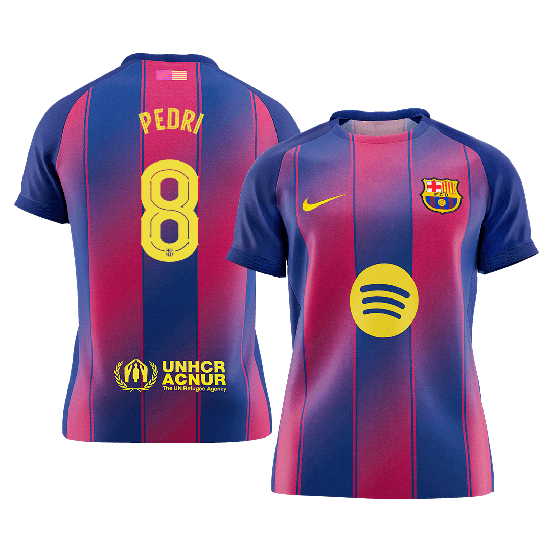 PEDRI #8 Barcelona Home Soccer Jersey 2025/26 - UCL - SoccerKit