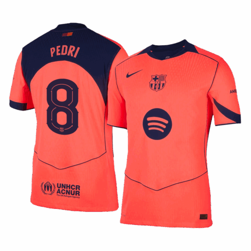 PEDRI 8 Barcelona Troisième Version Joueur Extérieur Jersey 2025 26 UCL Avant
