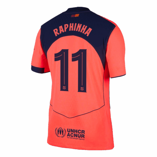RAPHINHA 11 Barcelona Third Away Player Version Jersey 2025 26 UCL Left-Side