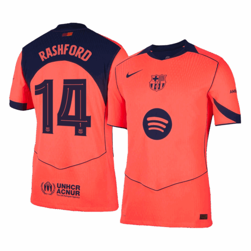 RASHFORD 14 Barcelona Troisième Version Joueur Extérieur Jersey 2025 26 UCL Avant