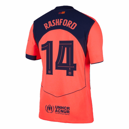 RASHFORD 14 Barcelone Troisième joueur extérieur Version Jersey 2025 26 UCL Gauche