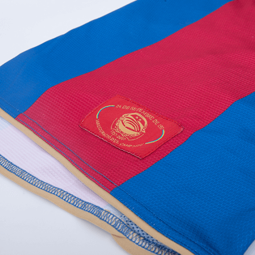 Retro Jersey Barcelone Accueil 2007 08 Badge 50e anniversaire