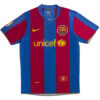 Retro Jersey Barcelone Accueil 2007 08 50e anniversaire à gauche