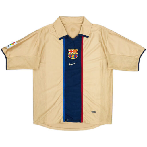 Camiseta de fútbol retro Barcelona Away 2001 03 Atrás