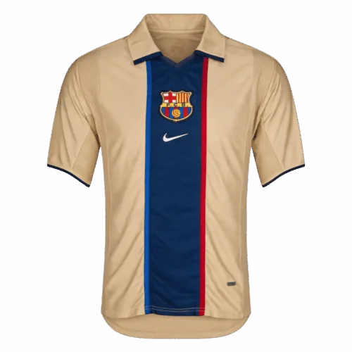 Retro Soccer Jersey Barcelona Away 2001 03 Front Retro Soccer Jersey Barcelona Away 2001 03 Front