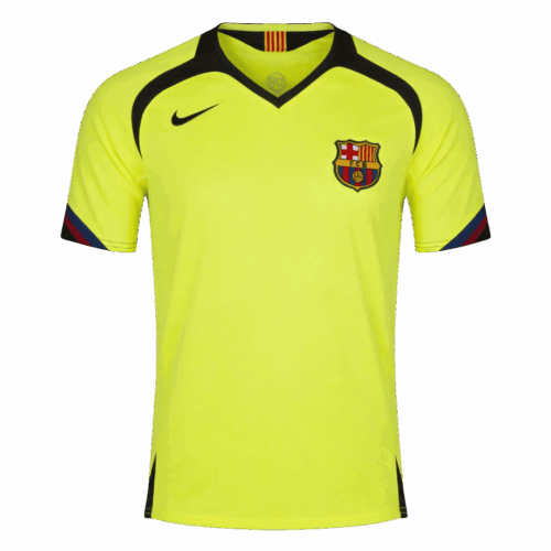 Maillot Retro Soccer Barcelone Extérieur 2005 06 Avant