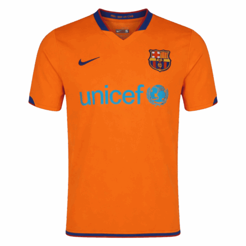 Maillot Retro Soccer Barcelone Extérieur 2006 07 Avant
