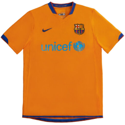 Maillot Retro Soccer Barcelone Extérieur 2006 07 Gauche