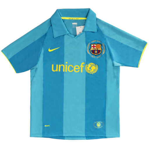 Retro Soccer Jersey Barcelona Away 2007 08 Left-Side