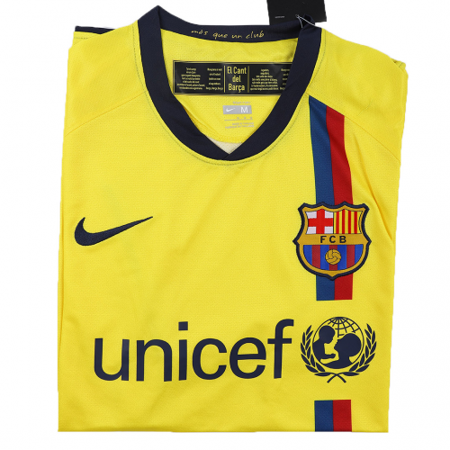 Maillot Retro Soccer Barcelone Extérieur 2008 09 Insigne