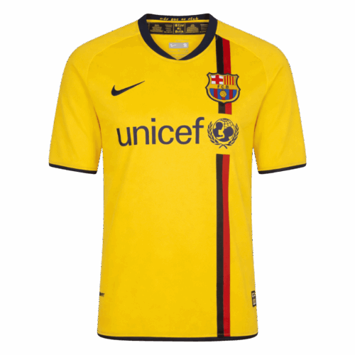 Maillot Retro Soccer Barcelone Extérieur 2008 09 Avant