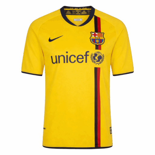 Maillot Retro Soccer Barcelone Extérieur 2008 09 Avant