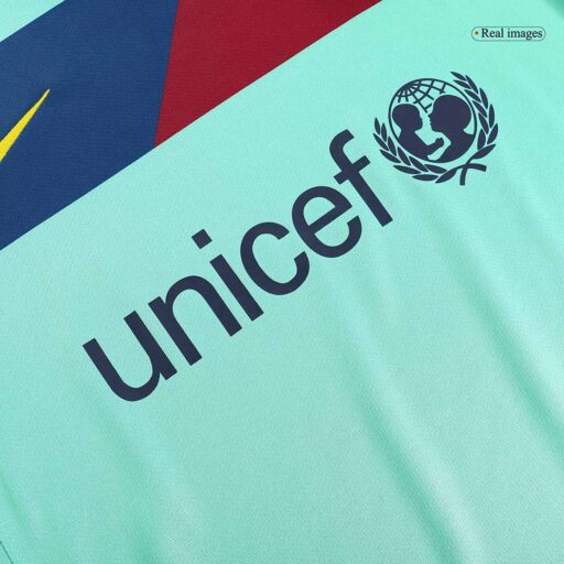 Maillot Retro Soccer Barcelone Extérieur 2010 11 Détail-1